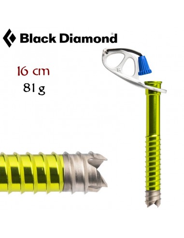 Ultralight Ice Screw (16cm) - Black...