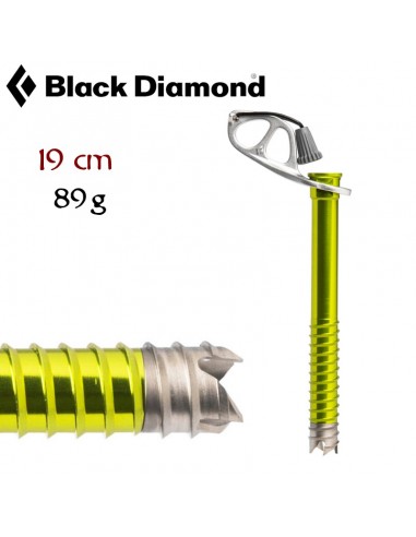 Ultralight Ice Screw (19cm) - Black...