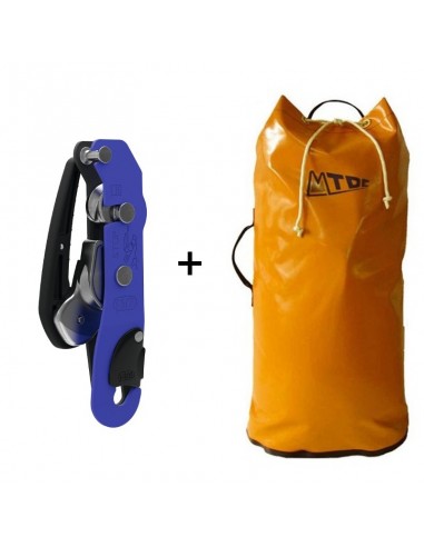 Pack ahorro de petate mas descensor Stop de Petzl