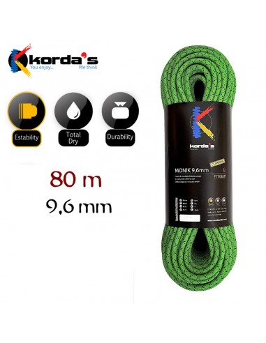 Monik 9,7mm (Verde) (80m) Estability...