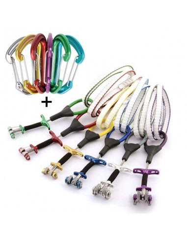 Pack 6 dragonfly de DMM con mosquetones