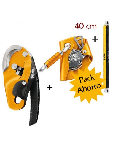 Pack ahorro Rig con asap y asap sorber de Petzl