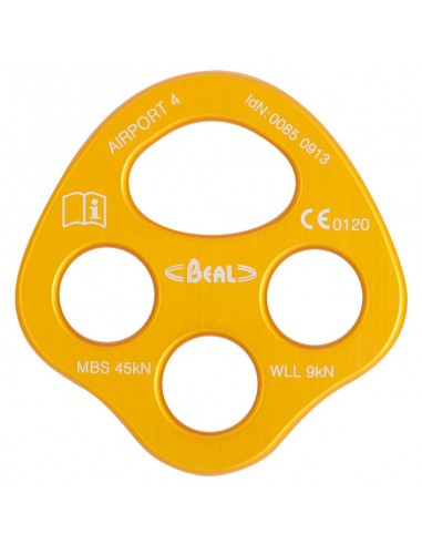 Plaqueta de anclaje anticaídas de alumnjio de Beal