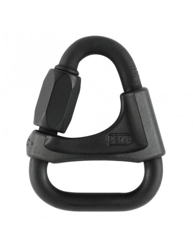 maillon delta 8mm antivolteo (negro) - petzl