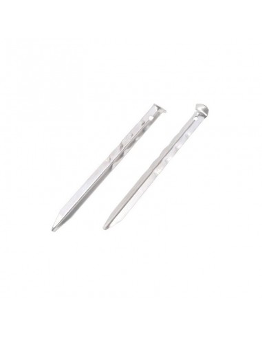 u-steel 18cm - pack 10 piquetas de acero - easy camp