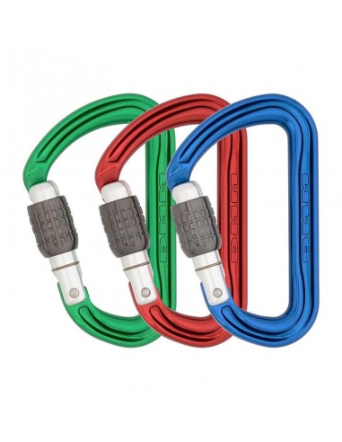 pack 3 shadow screwgate ( 3 colores ) - mosquetones rosca - dmm