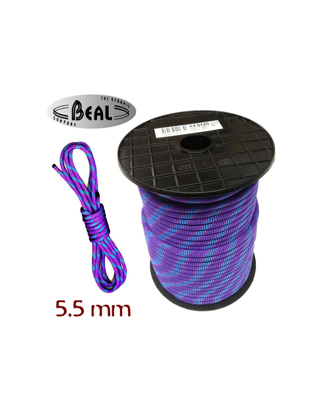 BEAL Cordino 5.5 mm Aramid semistatic cord in Kevlar