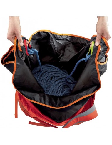 pack arial 9,5mm 80 m (naranja) con bolsa kliff (gris) - cuerda y mochila - petzl