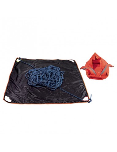 pack arial 9,5mm 80 m (naranja) con bolsa kliff (gris) - cuerda y mochila - petzl