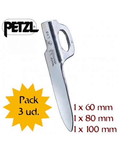 Pack 3 pitones Rocher Mixte - Petzl