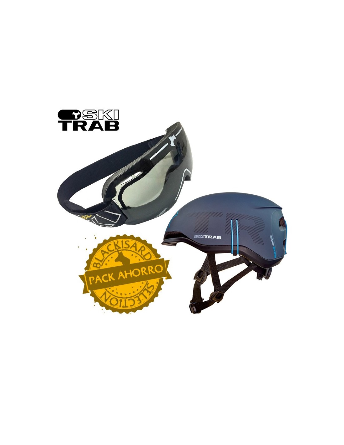 casco ultraligero con gafas smoky - ski
