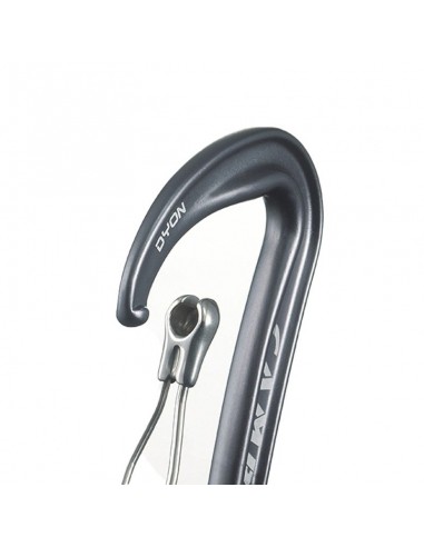 dyon (gun metal) - mosquetón superligero con anti-enganche - camp