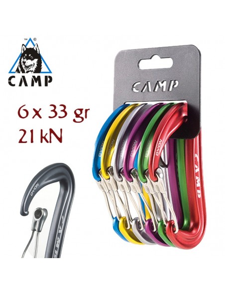 dyon rack pack (6 mosquetones) - camp