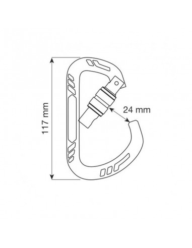 pack 3 guide xl lock - mosquetón de elevada carga de rotura - camp