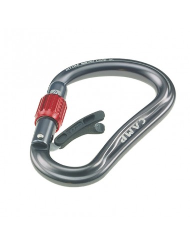 atom belay lock (gun metal) - mosquetón hms con rosca - camp