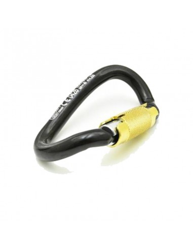 ovalone dna autoblock - mosquetón helicoidal de acero tres movimientos - kong