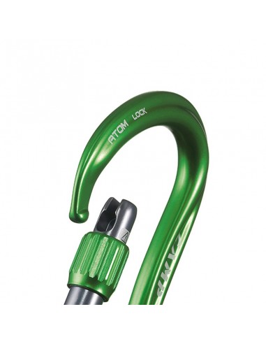 atom lock (green) - mosquetón hms de rosca - camp