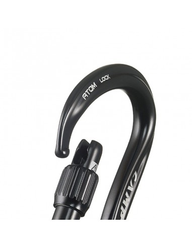 atom lock (black) - mosquetón hms de rosca - camp