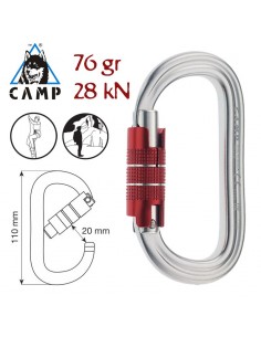 Oval XL 2Lock - Mosquetón...