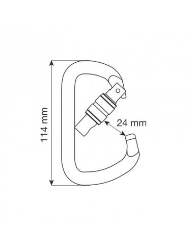 d pro 2lock - mosquetón automático 2 movimientos - camp
