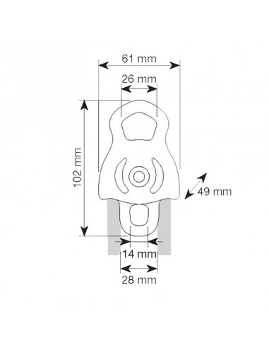 dryad - polea doble - camp