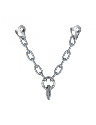 reunión en v con doble anilla acero zincado ecotri d12mm - fixe