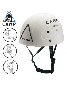 rockstar - casco versátil y sólido (53-62cm white) - camp
