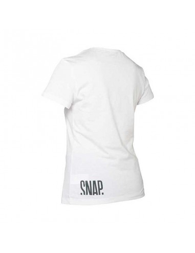 logo t-shirt (white) - camiseta manga corta mujer - snap