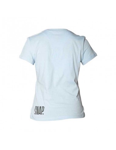 logo t-shirt (light blue) - camiseta manga corta mujer - snap