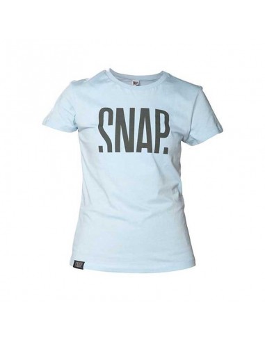 logo t-shirt (light blue) - camiseta manga corta mujer - snap