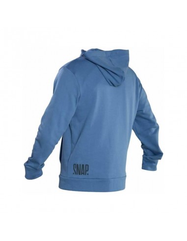 zip hoody (steel blue) - sudadera unisex con cremallera - snap
