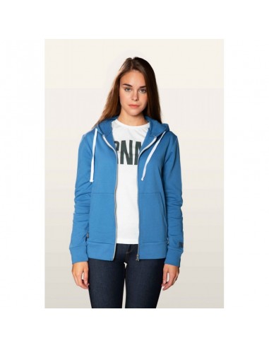 zip hoody (steel blue) - sudadera unisex con cremallera - snap