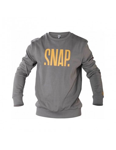 logo sweater (dark grey) - jersey unisex - snap