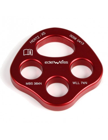 rigging plate xs - placa multianclaje mini - edelweiss