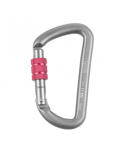 llavero mosquetón de rosca 80 mm (gris) - lacd