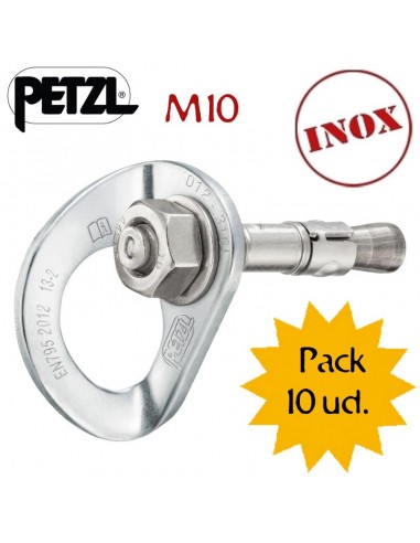 Pack 10 Coeur bolt stainless 10mm -...