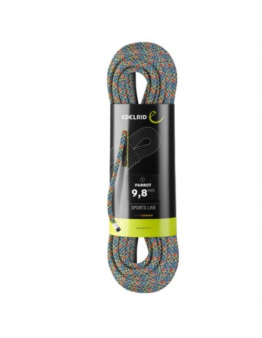 parrot 9,8 mm - cuerda simple de producción sostenible 80 m - edelrid