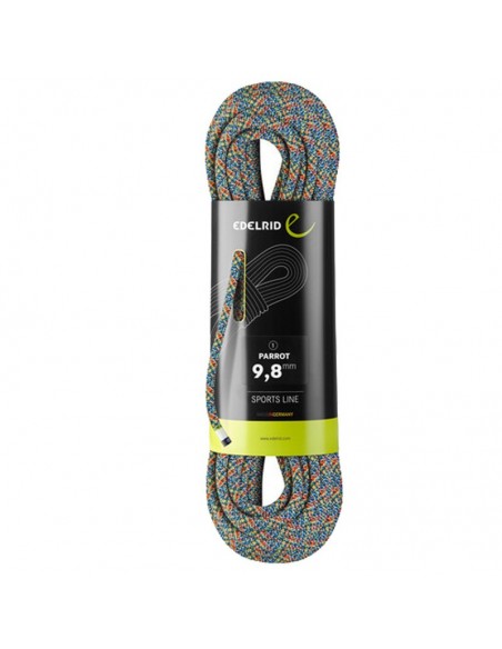 parrot 9,8 mm - cuerda simple de producción sostenible 80 m - edelrid