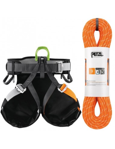 pack push 60 m 9 mm + canyon guide barranquismo - petzl