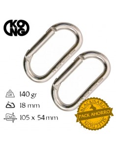 Pack 2 Oval steel recto -...