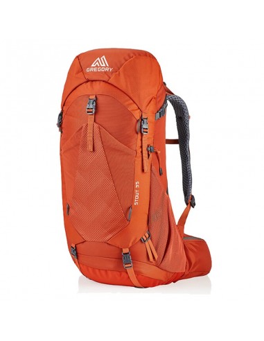 stout 35 - mochila resistente y duradera de trekking 35 l (spark orange) - gregory
