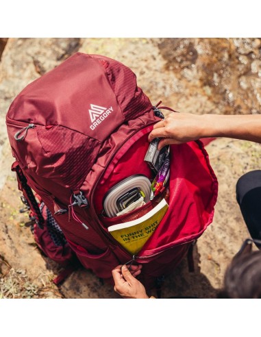 kalmia 50 - mochila de trekking 50 l para mujer (bordeaux red) - gregory