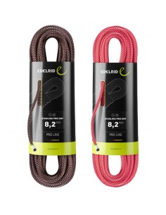 pack 2 cuerdas starling pro dry 8,2 mm (night+pink) - edelrid 2