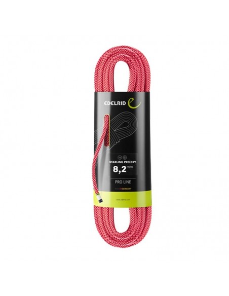 pack 2 cuerdas starling pro dry 8,2 mm (night+pink) - edelrid
