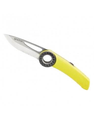 pack gafas de asegurar plasfun first (dark blue) + navaja spatha (amarilla) - y&y/petzl