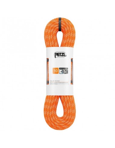 pack cuerda club 10 mm 40 m (naranja) + descensor pirana orange - petzl