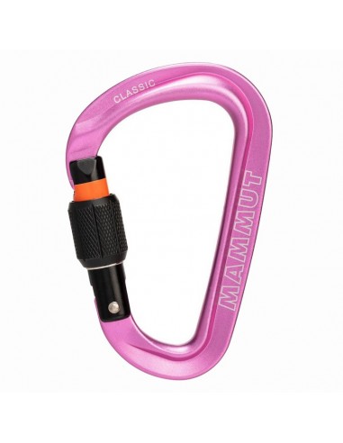 mosquetón classic hms screwgate (pink) - mammut