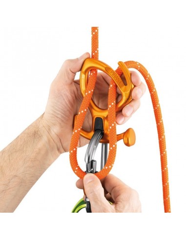 pack rescue 15m (verde) + pirana orange - rodcle/petzl