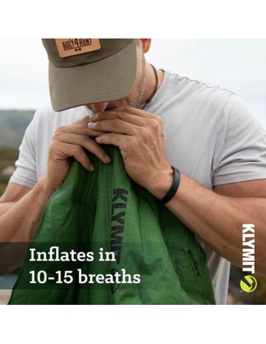 static v (green) - colchoneta inchable compacta y ligera - klymit