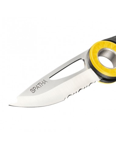 pack casco ligero hex (white) + navaja spatha (negra) - singing rock / petzl